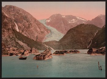 Bondhus glacier and lake, Hardanger Fjord, Handanger, Norway