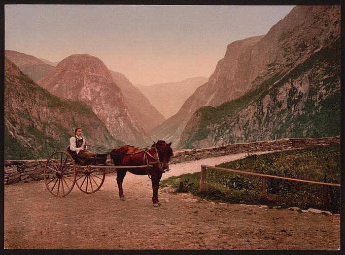 Norwegian carriage, Hardanger Fjord, Norway