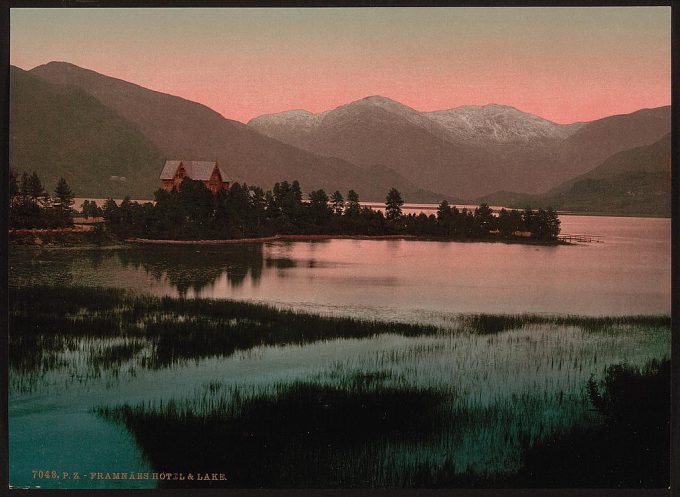 Framnaes Hotel and Opheim Lake, Hardanger Fjord, Norway