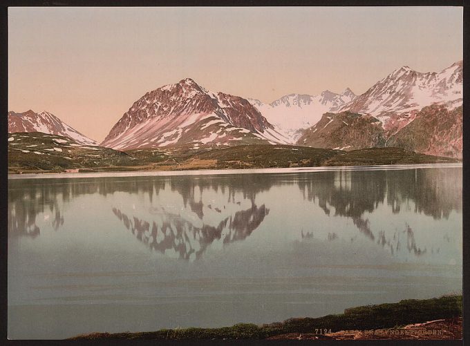 View from fjord, Lyngenfjord, Norway