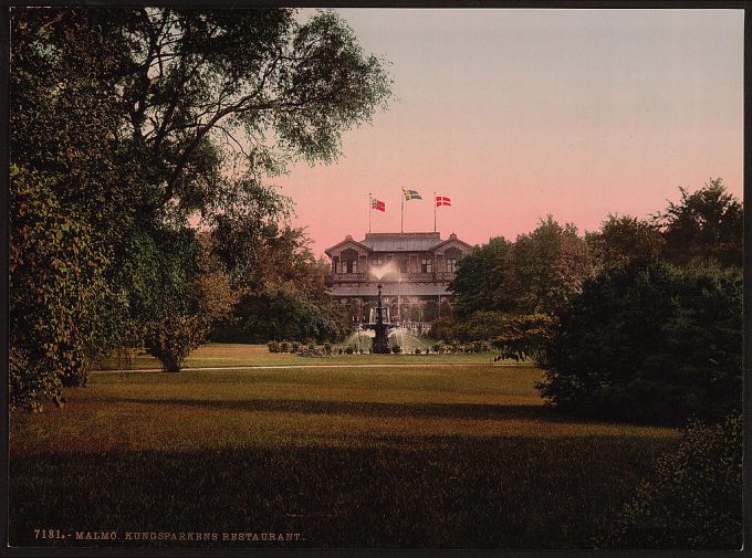 Restaurant in the Kungsparken, Malmo, Sweden