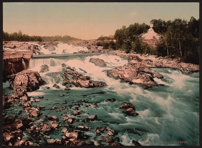 Rapids, Hönefos, Ringerike, Norway