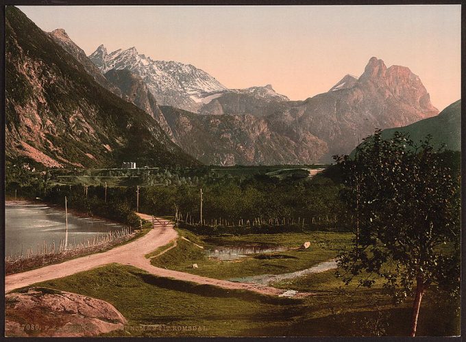 On the road from Veblungsnaes to Romsdal, Romsdalen, Norway