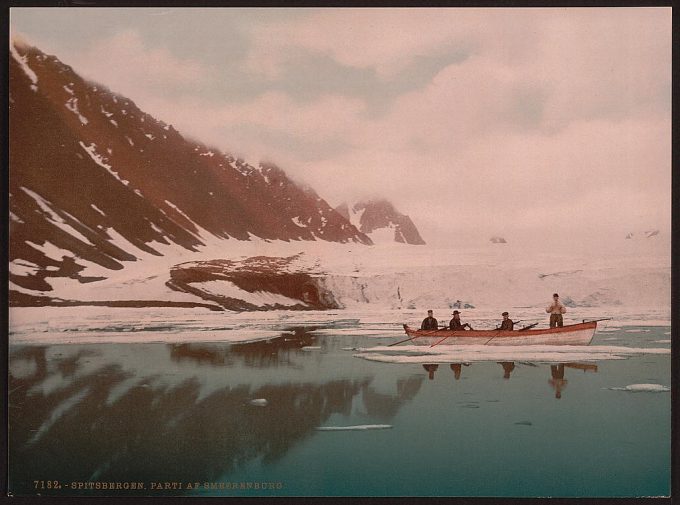 View of Smeerenberg (i.e., Smeerenburg), Spitzbergen, Norway