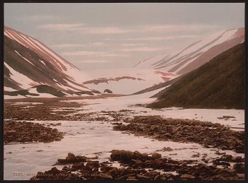Snebrae at Advent Bay, Spitzbergen, Norway