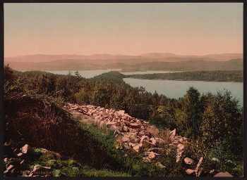 Panorama from Bolkesjo, Telemarken (i.e, Telemark), Norway