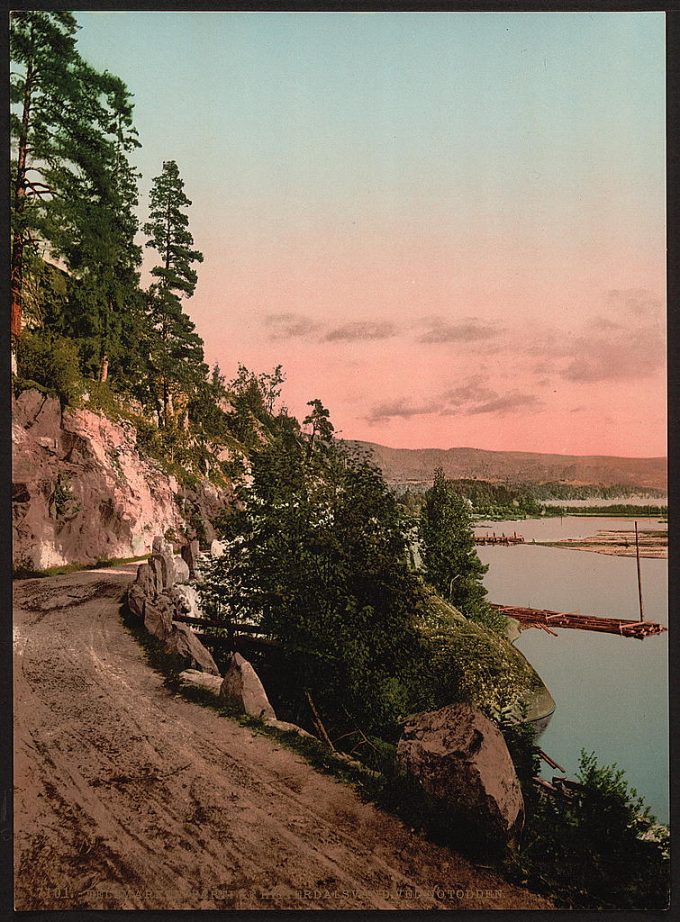 View of Hitterdals Lake, Notodden, Telemarken (i.e, Telemark), Norway