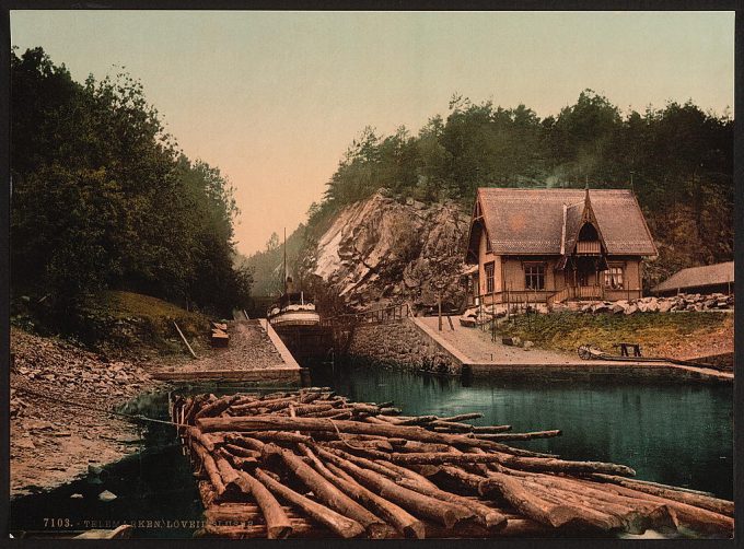 Loveid Lock, Telemarken (i.e, Telemark), Norway