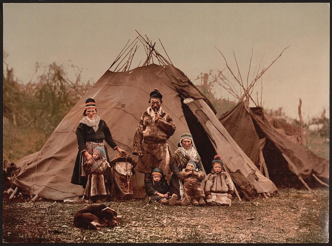 A Lapp family, Norway