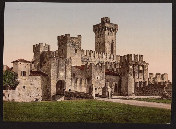 Sermione Castle, Garda, Lake of, Italy