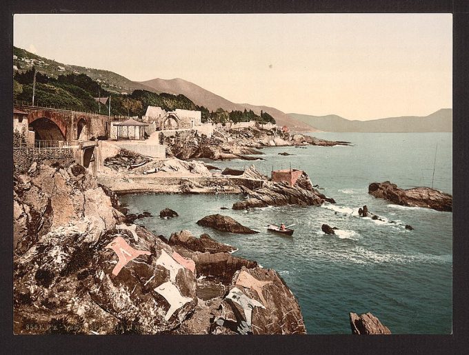 The coast, Nervi, Genoa, Italy