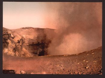Mount Vesuvius, the crater, Naples, Italy