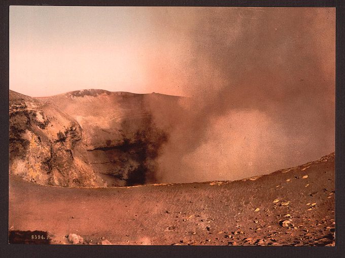 Mount Vesuvius, the crater, Naples, Italy