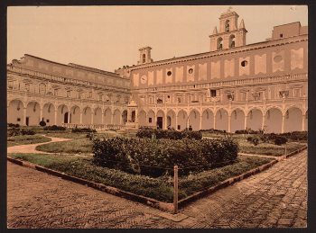 Court yard, Naples, Italy