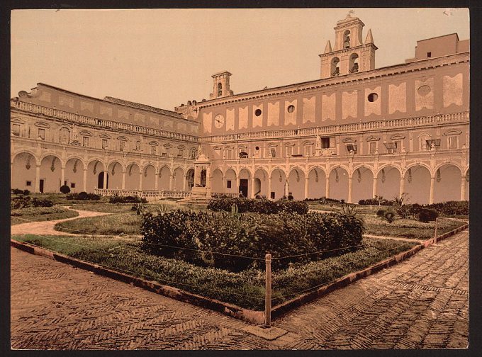 Court yard, Naples, Italy