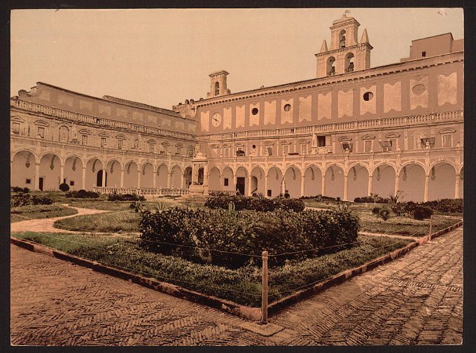 Court yard, Naples, Italy