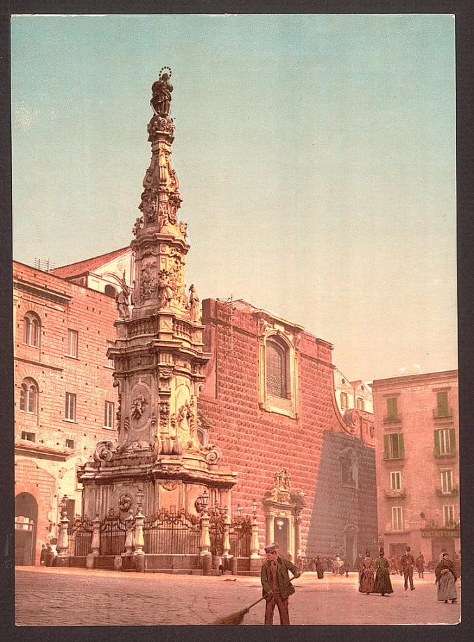 Column of the Virgin, Piazza Trinità Maggiore, Naples, Italy