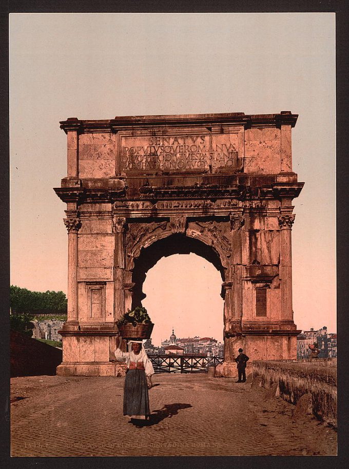 Triumphal Arch of Titus, Rome, Italy