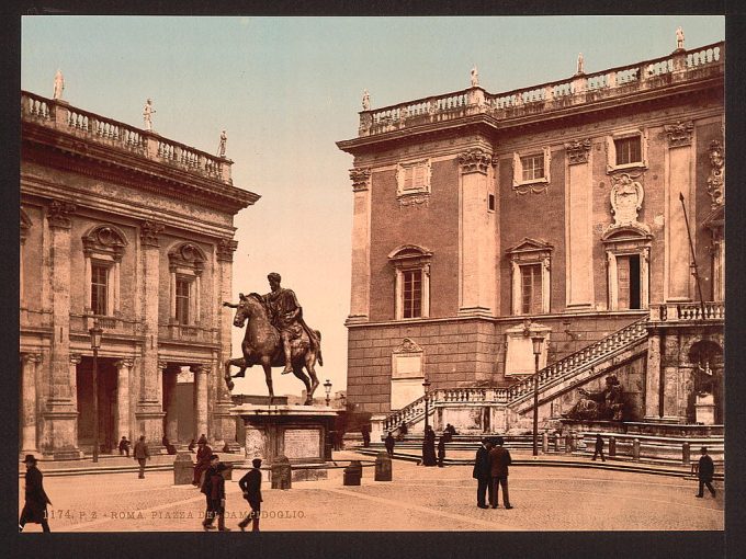 The Capitoline, the piazza, Rome, Italy