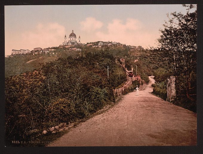 Road and railway, Turin, Italy