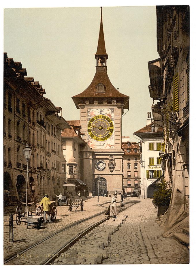 The clock tower, Berne, Town, Switzerland