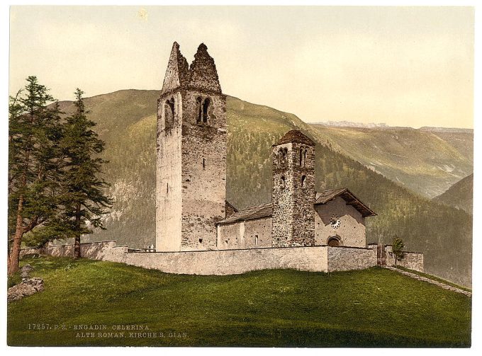 Celerina, Old Roman Chruch of St. Gian, Aargau, Switzerland