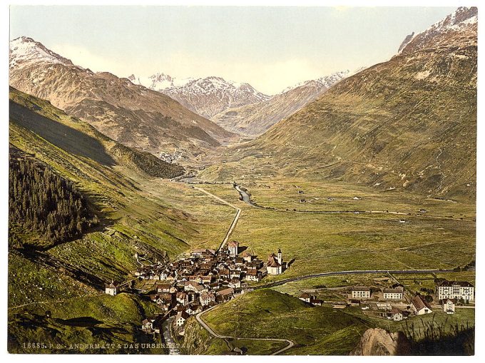 The Ursern Valley, Andermatt, Switzerland