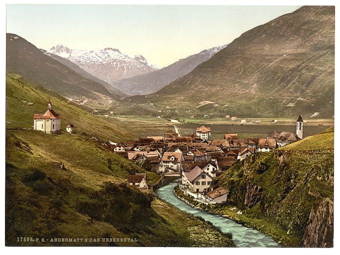 The Ursern Valley, Andermatt, Switzerland