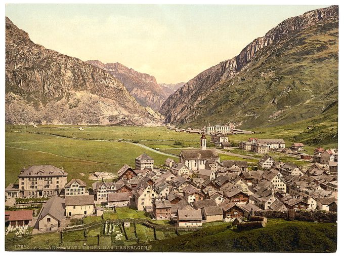 The Ursern Valley, Andermatt, Switzerland