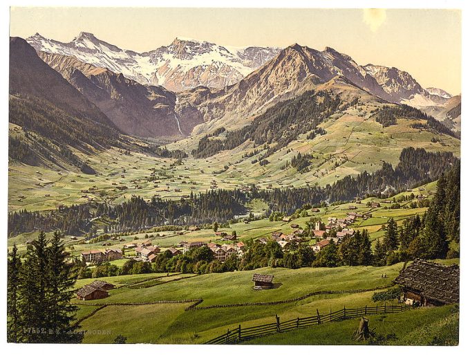 Adelboden, general view, Bernese Oberland, Switzerland