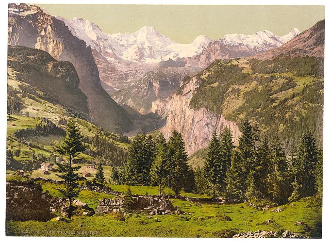 Breithorn from Wengen, Bernese Oberland, Switzerland