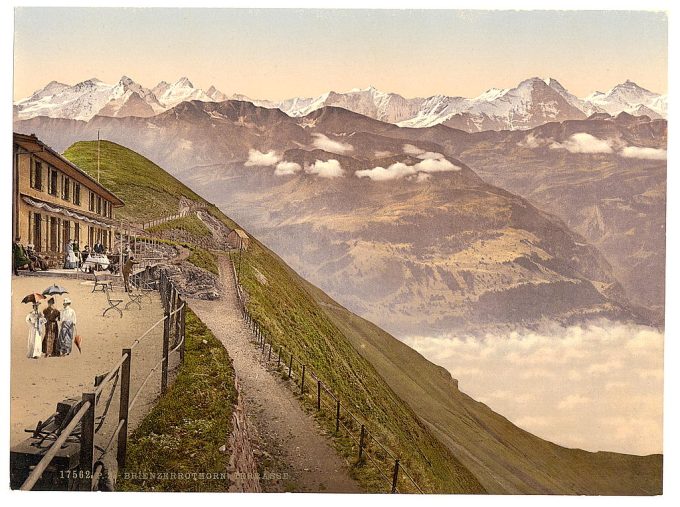 Brienzer Rothorn, terrace, Bernese Oberland, Switzerland