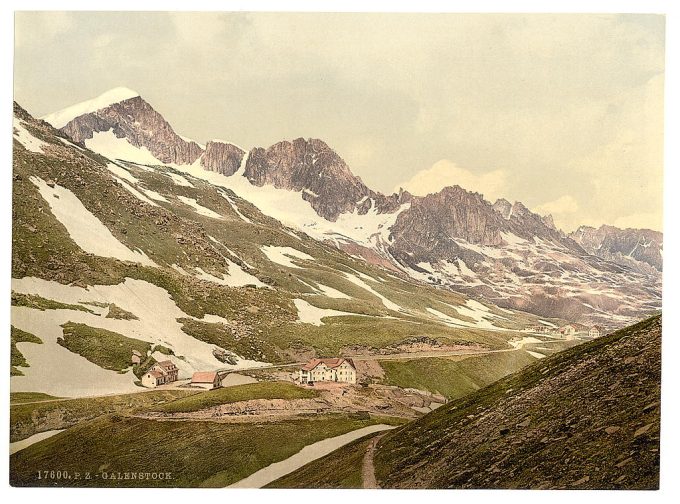 Furka Pass, Galenstock, general view, Bernese Oberland, Switzerland