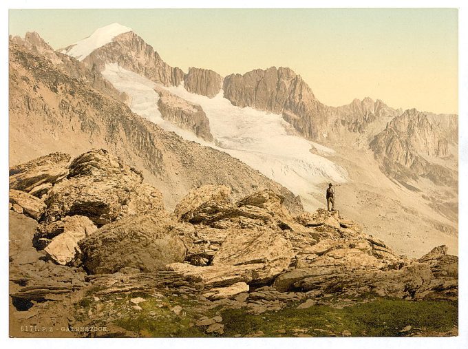 Furka Pass, Galenstock, from the Furkahorn, Bernese Oberland, Switzerland