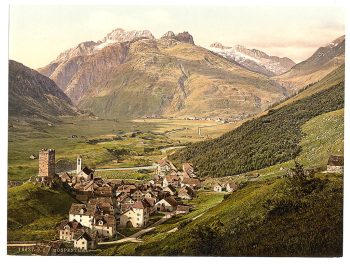 Furka Pass, Hospenthal, general view, Bernese Oberland, Switzerland