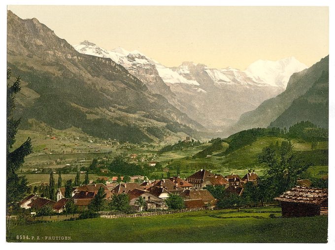 Frutigen, general view, Bernese Oberland, Switzerland