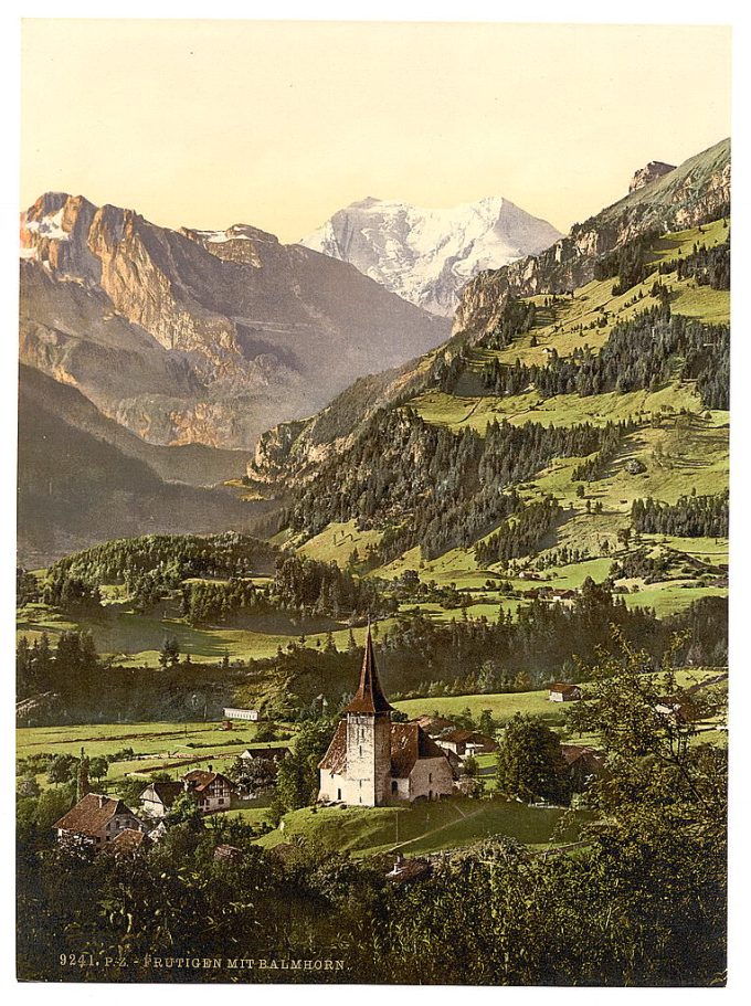 Frutigen and Balmhorn, Bernese Oberland, Switzerland