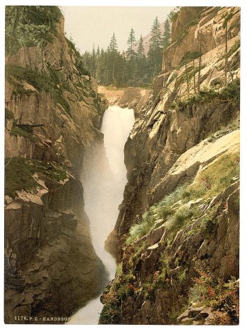 Grimselstrasse, Handegg Falls, II, Bernese Oberland, Switzerland