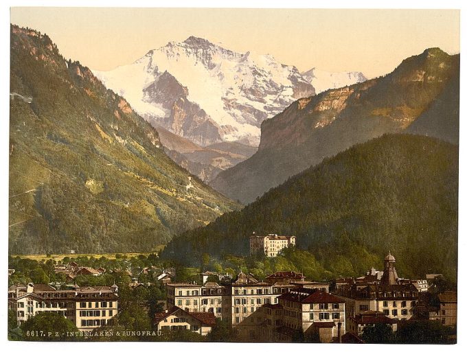 Interlaken, and the Jungfrau, Bernese Oberland, Switzerland