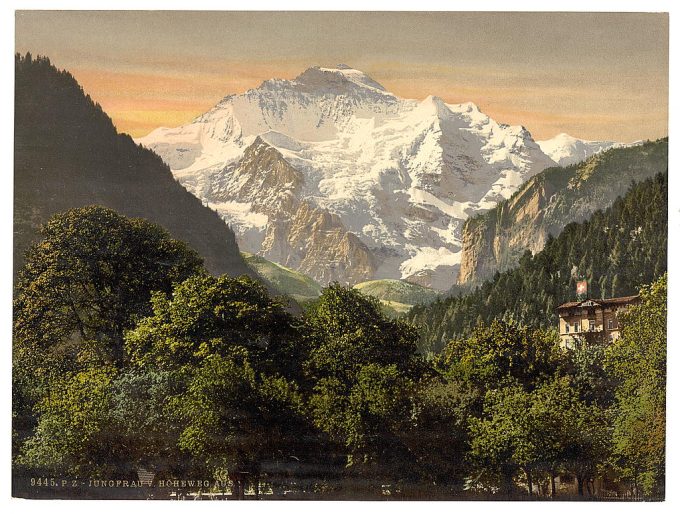 Jungfrau, from Hohenweg, Bernese Oberland, Switzerland