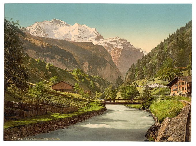 Jungfrau and Lauterbrunnen, Bernese Oberland, Switzerland