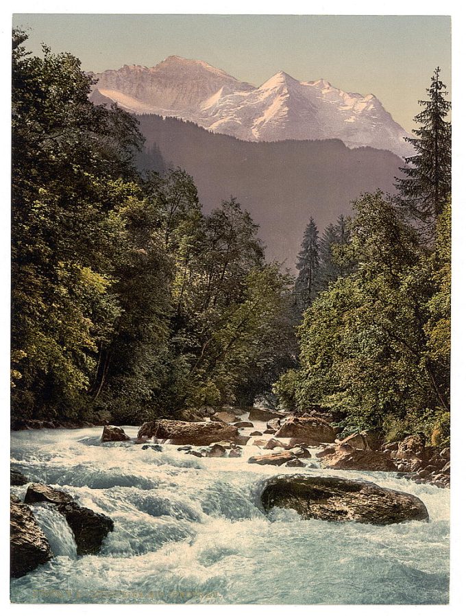 Jungfrau and Lutschine, Bernese Oberland, Switzerland