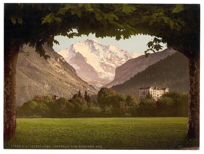 Jungfrau, from Hoheweg, Bernese Oberland, Switzerland