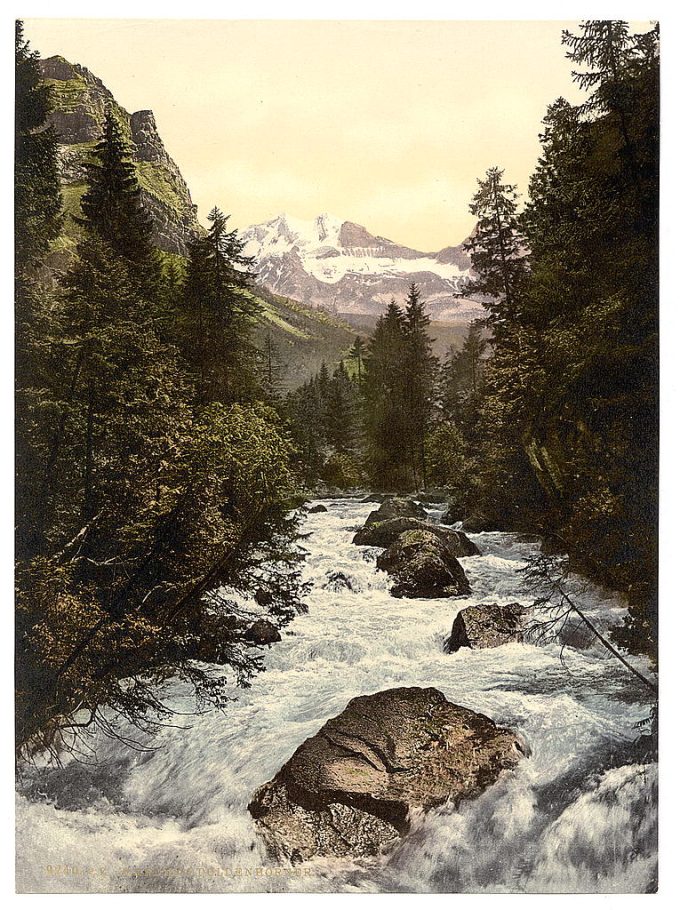 Kander Valley and Doldenhorner, Bernese Oberland, Switzerland