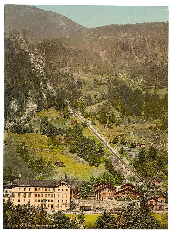 Lauterbrunnen Valley and Murren Railway, Bernese Oberland, Switzerland