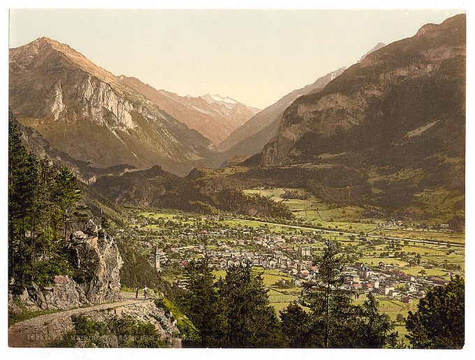 Meirngen, looking towards the Haslital, Bernese Oberland, Switzerland