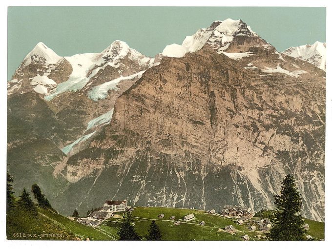Murren, general view, Bernese Oberland, Switzerland