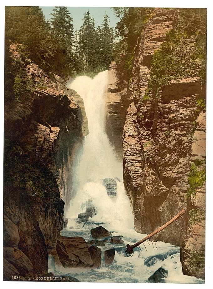 Rosenlaui, waterfall, Bernese Oberland, Switzerland