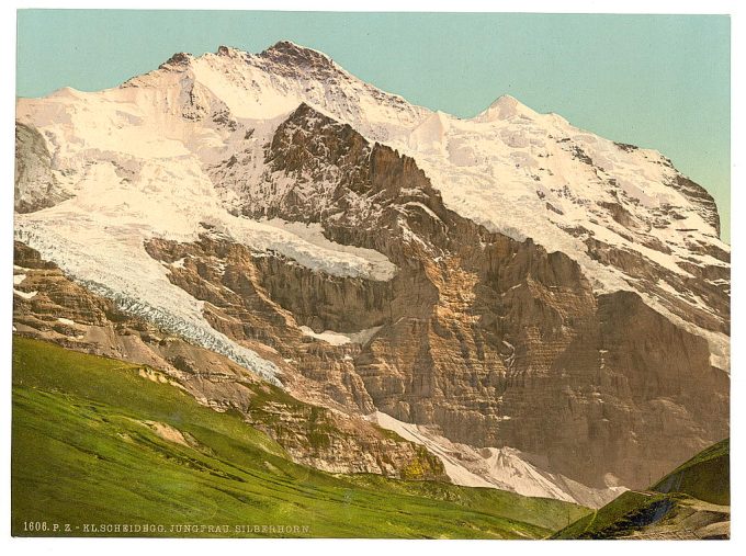 Scheidegg, Jungfrau and Silberhorn, Bernese Oberland, Switzerland