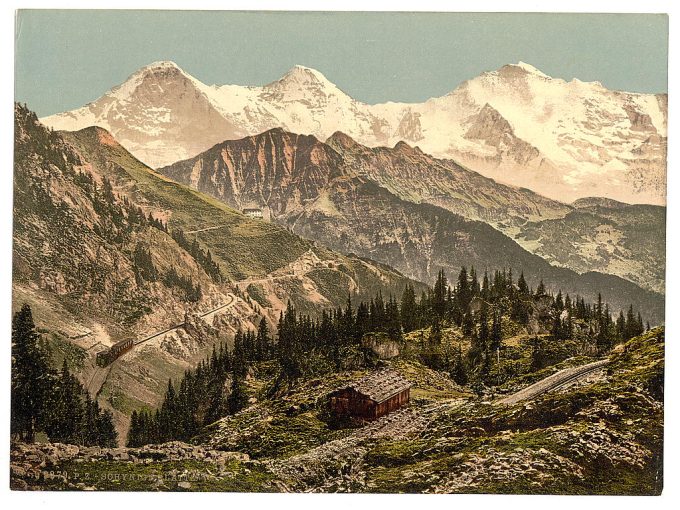 Schynige Platte, Eiger, Monch and Jungfrau, Bernese Oberland, Switzerland